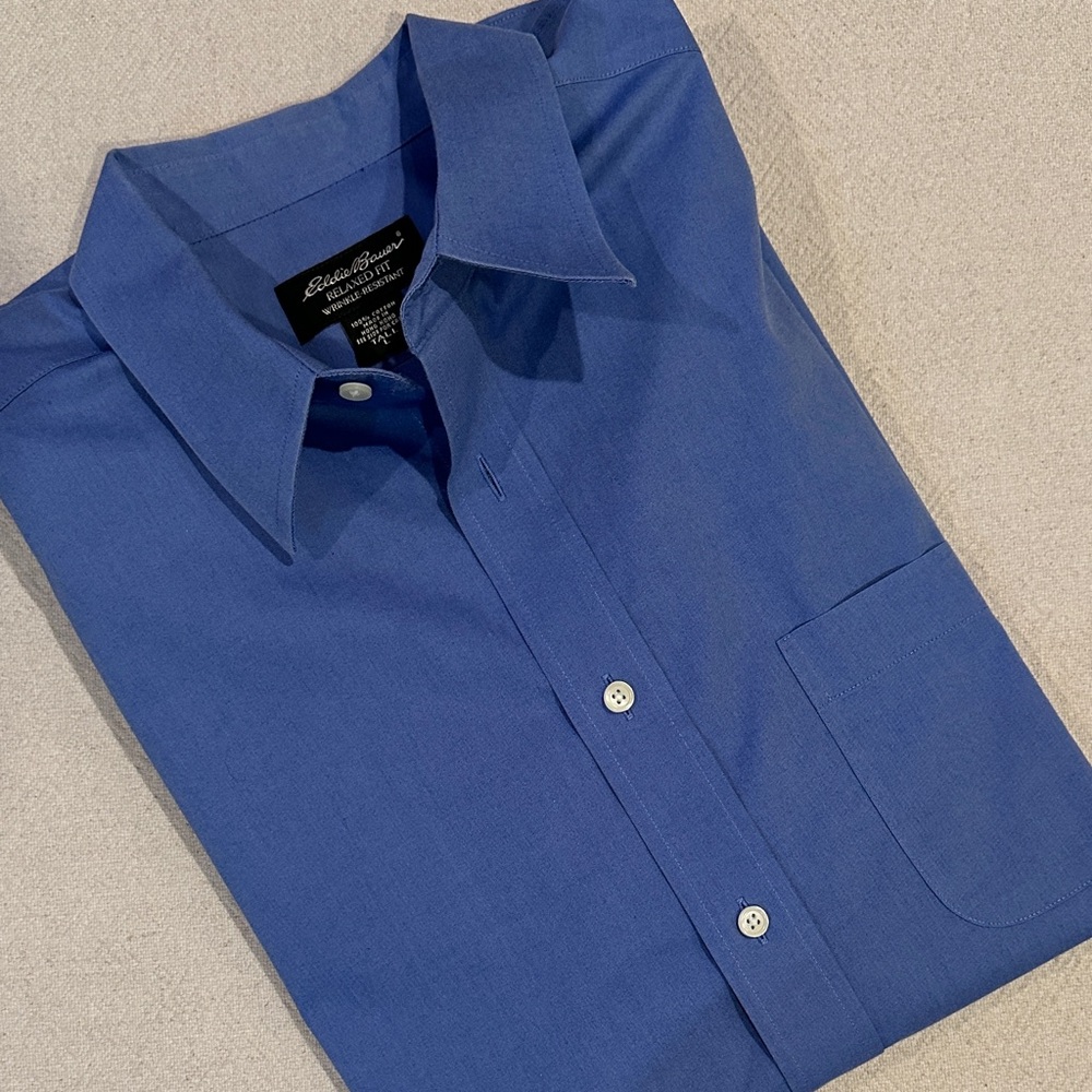 Eddie Bauer Men's Wrinkle Resistant Shirt LT